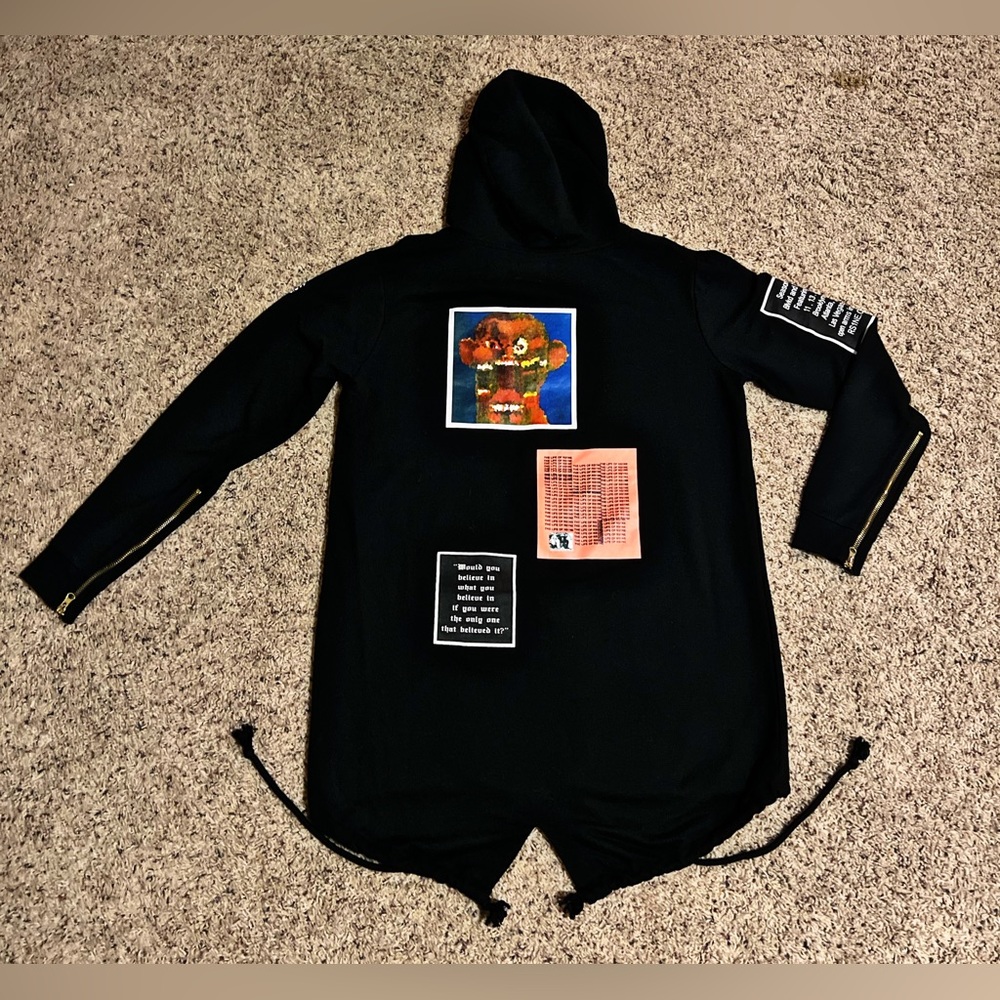 Rise As 1ne Black Graphic Sweatshirt Zip Up Hoodie